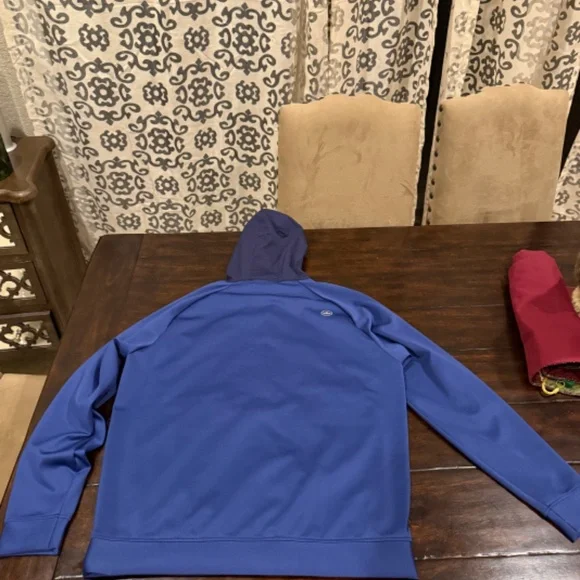 Peter Millar Men's Medium Sport Navy / Navy Weld Half-Snap Hoodie MSRP $245 - Picture 9 of 11